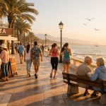 Menschen an der Cost del Sol